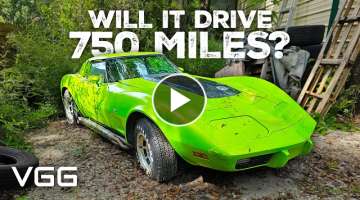 Will This Corvette RUN AND DRIVE 750 Miles? Forgotten For 20 Years!