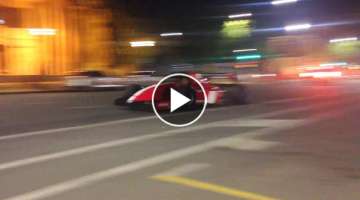 Ferrari FXX, F40 LM, 599XX & Vintage F1 cars leaving Adelaide Motorsport Festival 2017