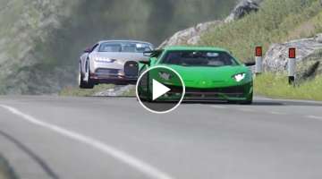 Bugatti Chiron vs Lamborghini SVJ vs McLaren Senna at Highlands