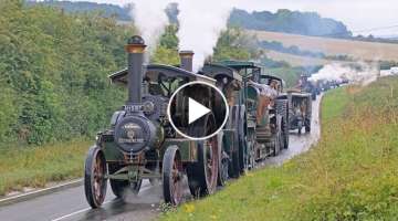 Incredible WW1 Military Vehicle Convoy Steam Through Dorset 11/8/18