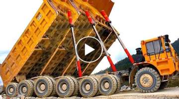 10 Extreme Dangerous Biggest Dump Truck Operator Skills, Fastest Heavy Equipment Machines Driving